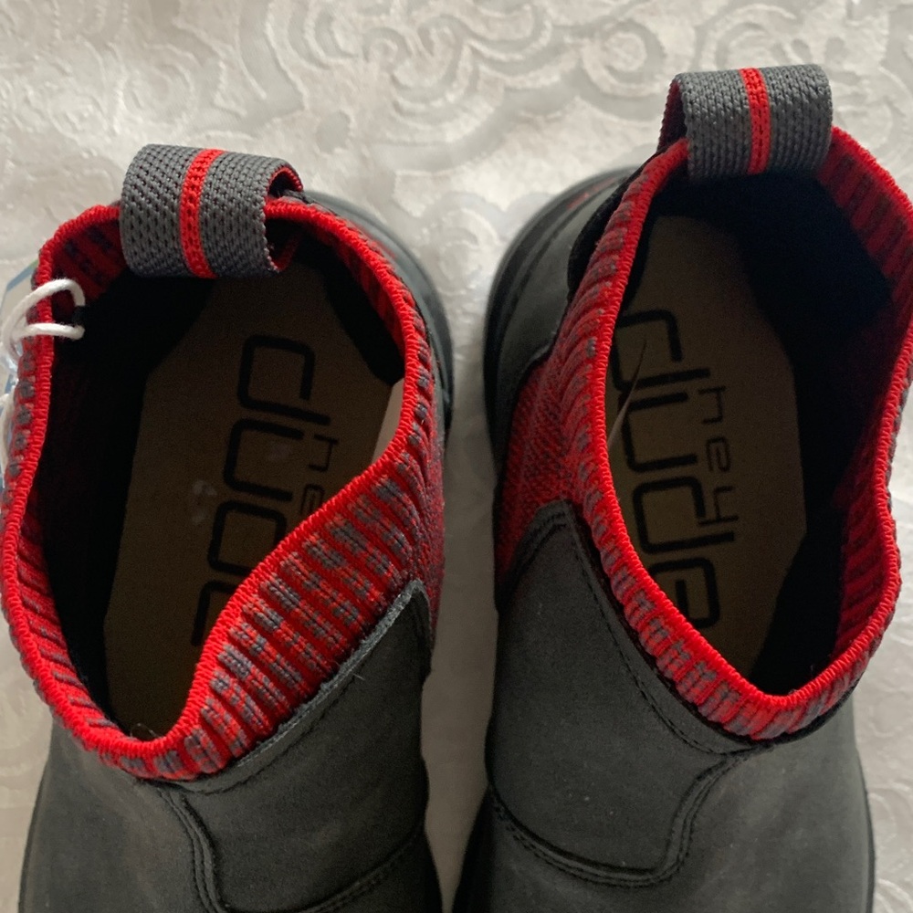 Hey Dude Kids Boots - Black and Red - Picture 4 of 14